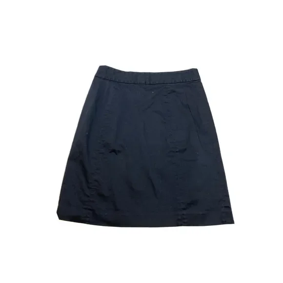 Banana Republic Women's Black Knee Length A-Line Skirt - 4 Petite - Picture 2 of 4